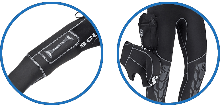 scubapro_everdry_4_trockentauchanzug_2018_extras Scubapro Everdry 4.0 Damen Neopren-Trockentauchanzug Halterungen