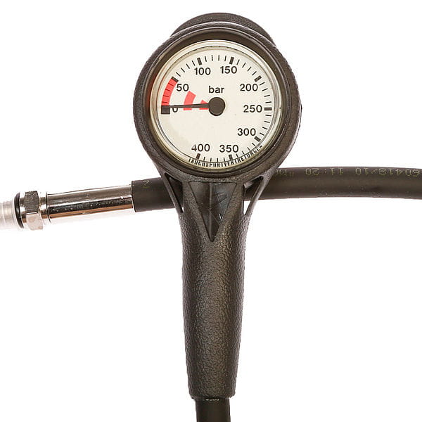 tauchsportvertretungen_slim_line_finimeter Finimeter Slim Line fluo. 400bar / Pressure Gauge
