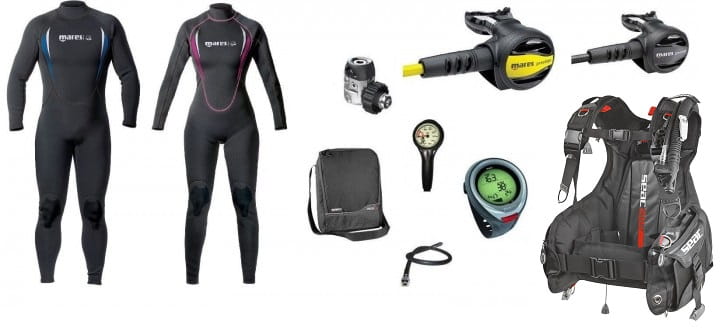 holidaymanta_set Mares Holiday Set mit Manta Overall Komplettset