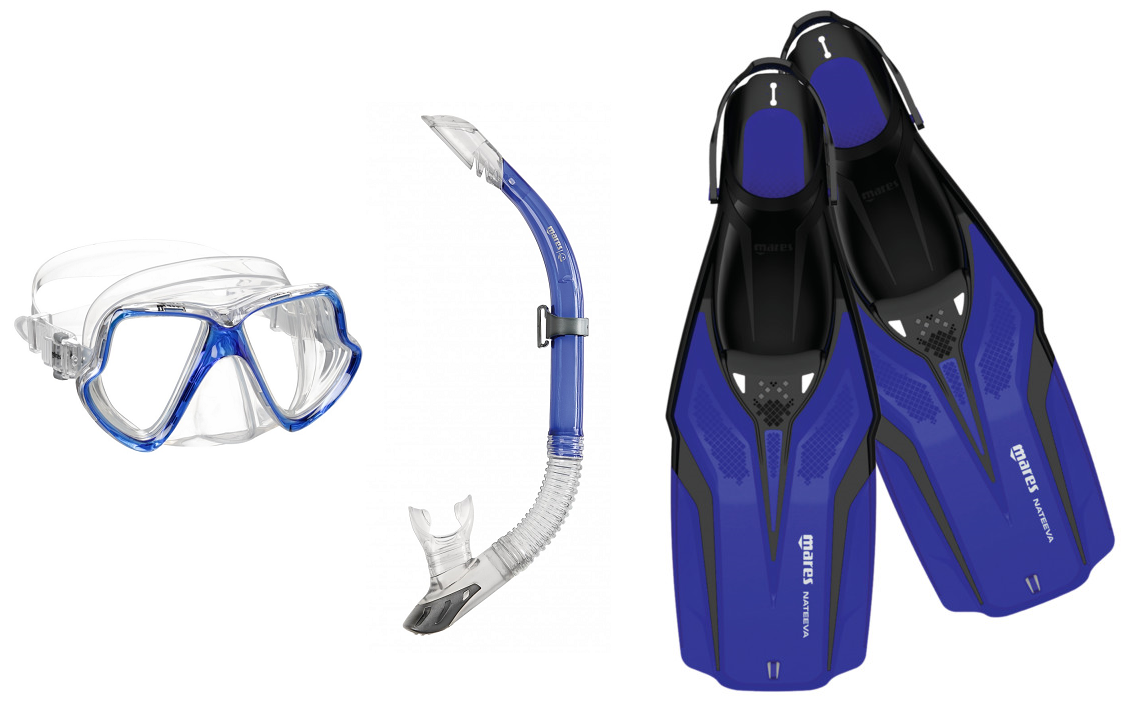 Mares_Wahoo_Sailor_Nateeva_Set_blau Mares Wahoo Nateeva Schnorchelset