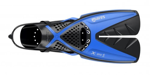 Mares_X-OneS_splitfin_Schnorchelflosse_blau Mares X-OneS Splitfin Schnorchelflossen blau