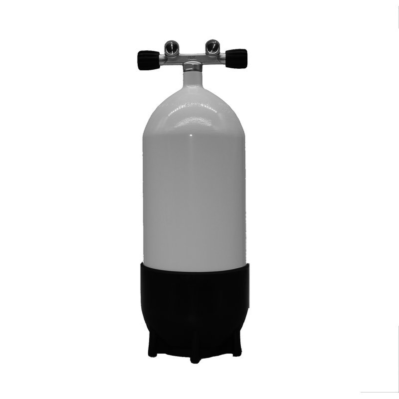 Polaris_15_Liter_Stahlflasche_Twinventil Polaris 15 Liter Stahlflasche