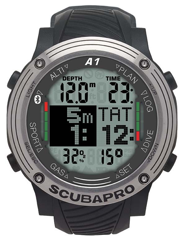A1-front_Deco-Stop_Metric Scubapro A1 Tauchcomputer