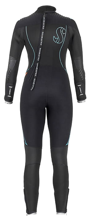 Scubapro_Definition_5-0_Neopren_Tauchanzug_Damen_Tuerkis_Back Scubapro Definition 7.0 Tauchanzug Damen (Rücken)