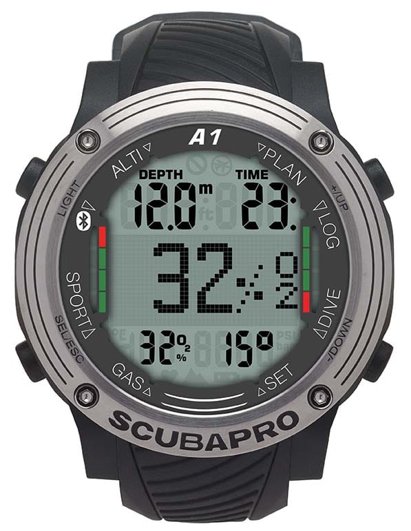A1-front_GasMix_Metric Scubapro A1 Tauchcomputer