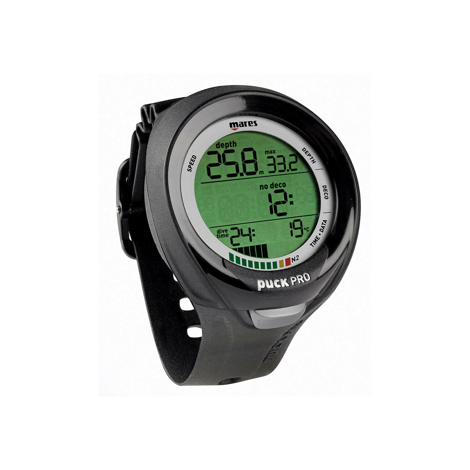 mares_puck_pro_plus_schwarz Mares Puck Pro+ Tauchcomputer mit Neopren-Computertasche
