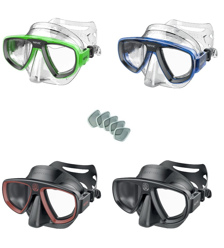 Seac_Sub_Extreme_50_Tauchmaske_mit_optischen_glaesern Seac Sub Extreme 50 Tauchmaske mit optischen Gläsern