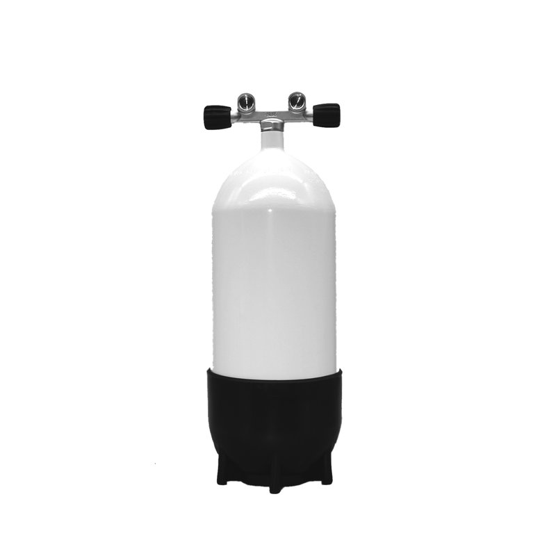 Polaris_12_Liter_Stahlflasche_Twinventil Polaris 12 Liter Stahlflasche