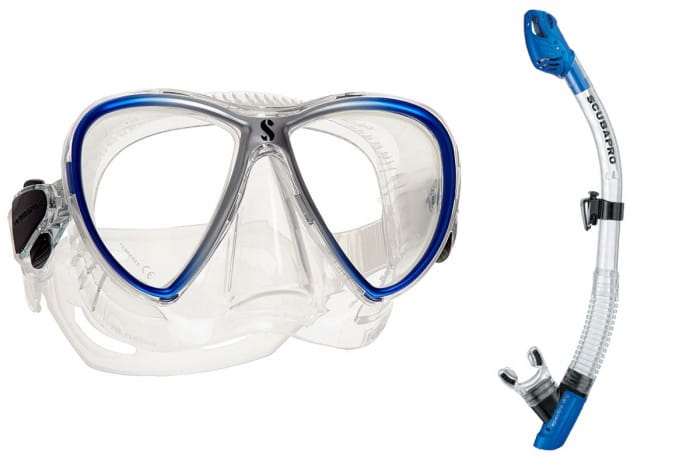 Scubapro-Synergy-Twin-blau_1_lo Scubapro Synergy Twin Spectra Dry Maskenset Schnorchelset