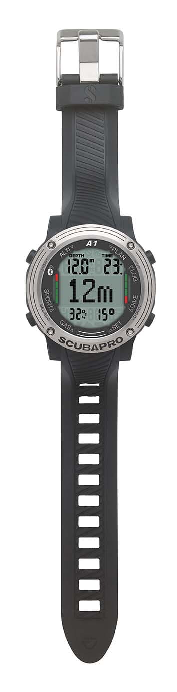 A1-flat_CurrentDepth_Metric Scubapro A1 Tauchcomputer