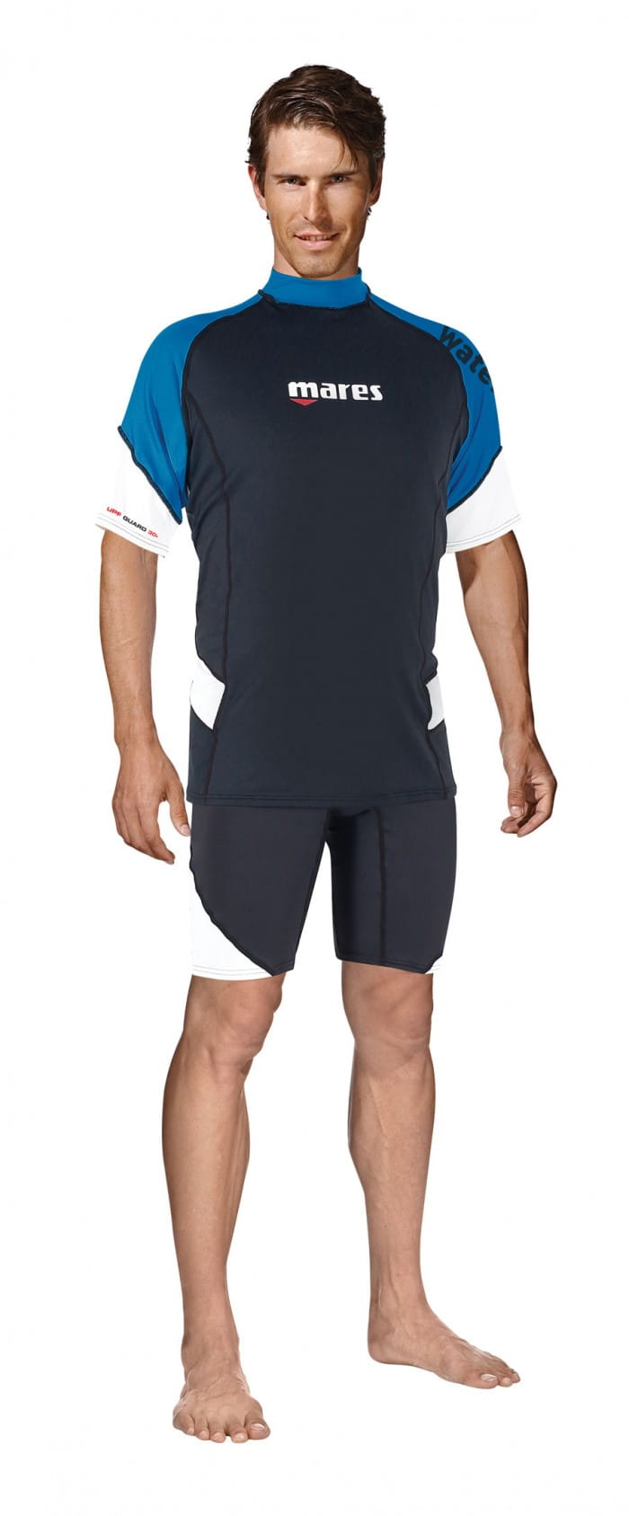Mares_short_sleeve_Loose_Fit Mares Short Sleeve Loose Fit Herren Blau